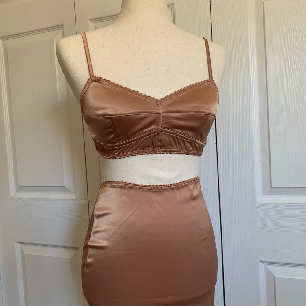 Tic Toc Bralette and Skirt Set